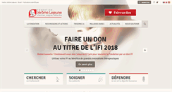 Desktop Screenshot of fondationlejeune.org